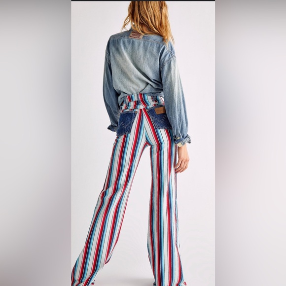 Free People Wrangler Wanderer 622 High Rise Flare Jeans nWT. - Picture 3 of 13